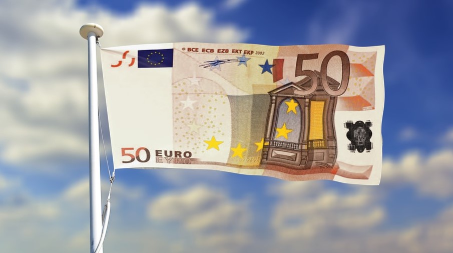 50 Euro as a flag